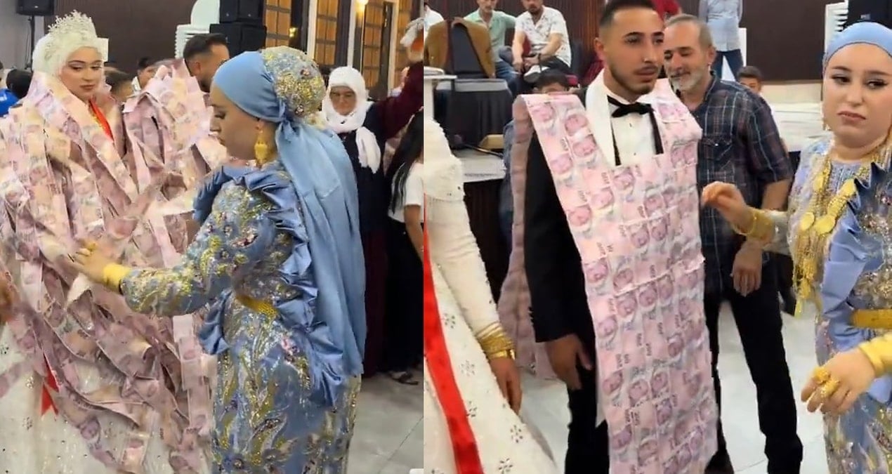 gelin ve damat takilarin arasinda kayboldu vnQQb621